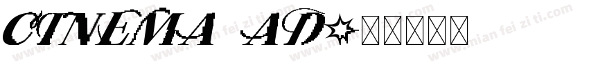 CINEMA AD字体转换